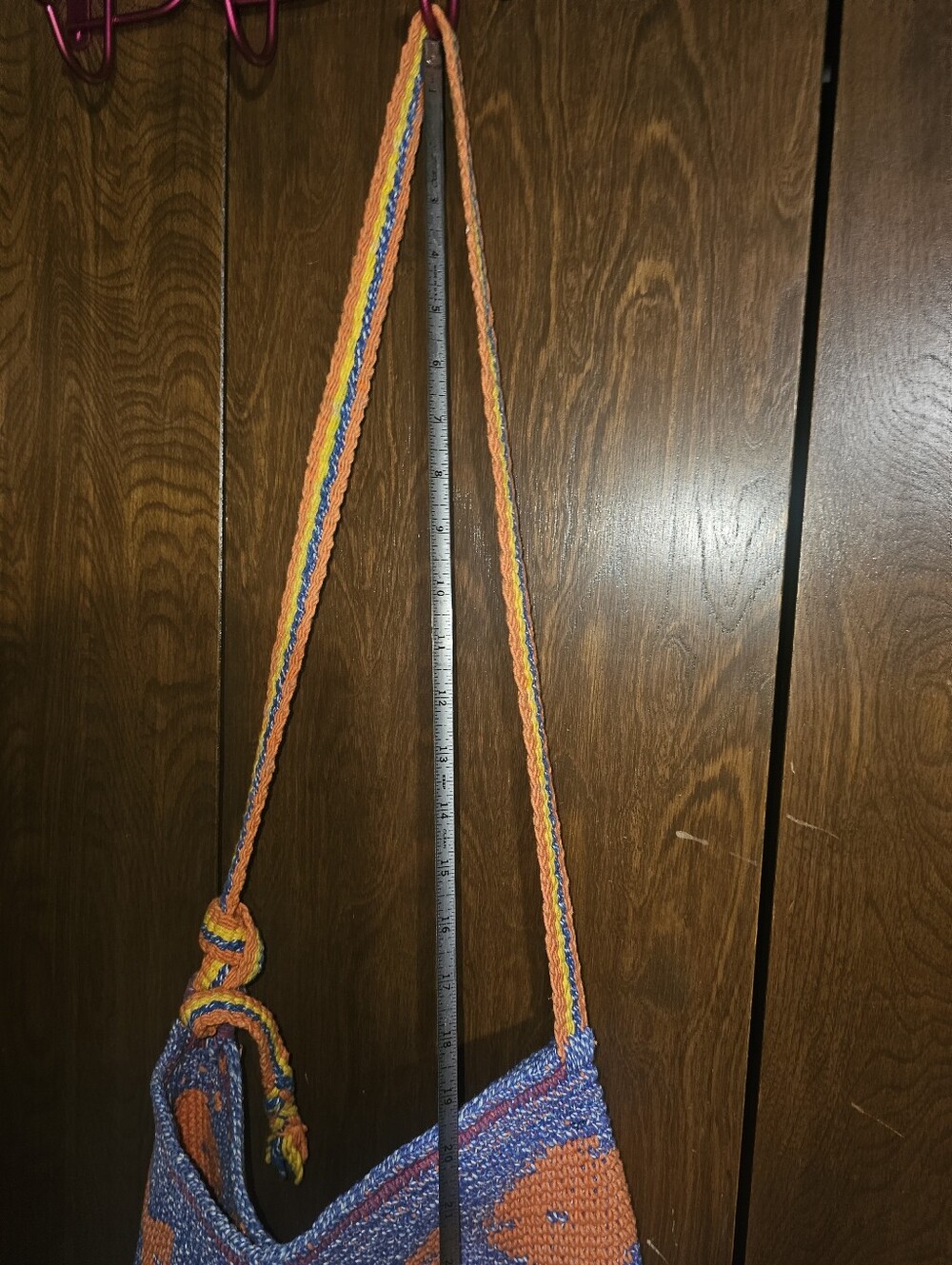 Hand Made Knitted Guatemalan Bag - Picture 4 of 6